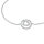 s.Oliver Armband Herz im Ring 925/- Sterlingsilber rhodiniert 17+3 cm
