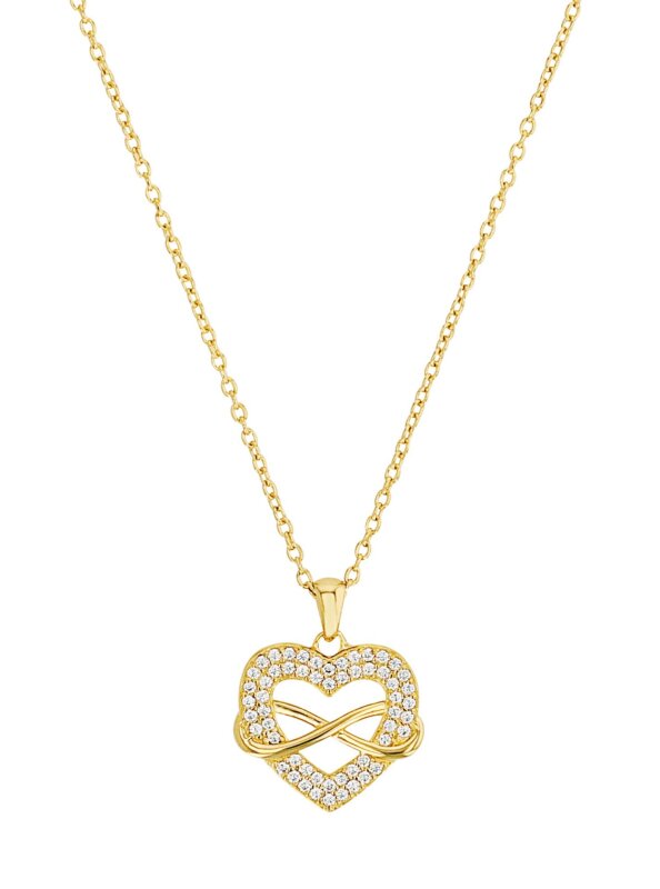 s.Oliver Halskette Silber 925/- vergoldet Herz / Unendlichkeit 2038463