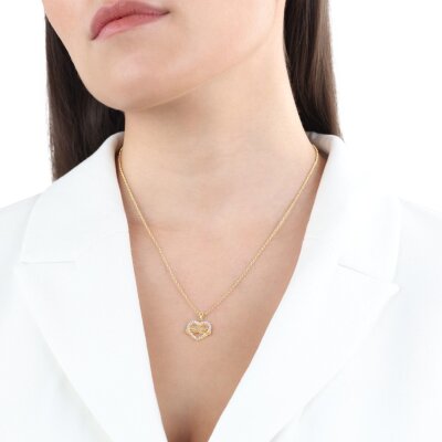 s.Oliver Halskette Silber 925/- vergoldet Herz / Unendlichkeit 2038463