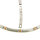 Titancollier Bicolor IP roségold 47 cm + 3 cm Zirkoniasteine 5 mm breit
