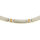 Titancollier Bicolor IP roségold 47 cm + 3 cm Zirkoniasteine 5 mm breit