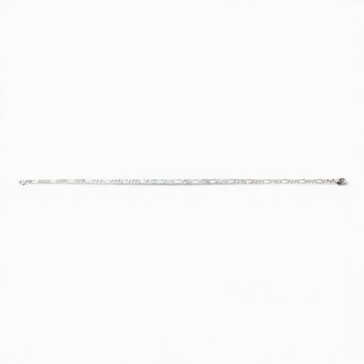 Fußkette / Armband Figaro 925/- Silber rhodiniert...
