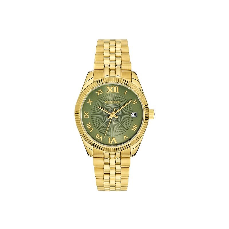 Adora Trends Damenuhr mit Gliederarmband IP gold AT5614