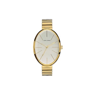 Adora Design Damenuhr Oval gewölbt IP-Gold AD8846
