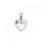 Kettenanhänger Herz Sterlingsilber 925/- rhodiniert 13,5 x 12,5 mm