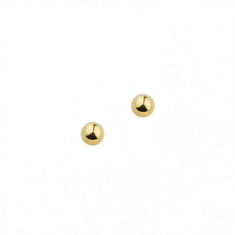 Ohrstecker 333/- Gelbgold Kugel 4 mm