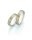 Collection Ruesch Trauringe White Style Steel & Gold Forever 88/24130 + 88/24140