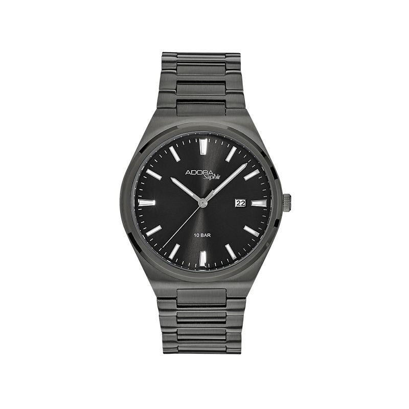 Adora Saphir Armbanduhr AS4804 schwarz