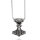 Collier, Edelstahl, geschwärzt, Thor Hammer