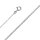 Halskette Anker diamantiert 585/- Weißgold 42 cm 1,3 mm
