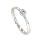 Solitärring / Damenring 585/- Weißgold 1 Brillant 0,07 ct w/si Gr. 55