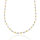 Collier 925/-,rhod./vergold.,matt/poliert,CZ,45cm,inkl. Etui