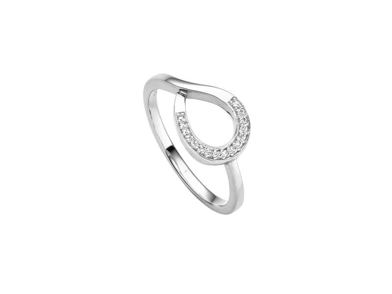 Viventy Damenring 17 Zirkonia 925/- Silber rhodiniert Gr. 58