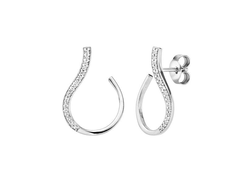 Viventy Ohrstecker 36 Zirkonia 925/- Silber rhodiniert