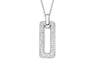 Viventy Anhänger mit Kette, 108 Zirkonia, Silber