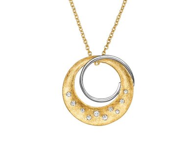 Viventy Anhänger mit Kette 925/- Silber rhodinmiert...