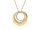 Viventy Anhänger mit Kette 925/- Silber rhodinmiert teils vergoldet 10 Zirkonia