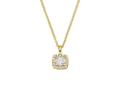Viventy Anhänger mit Kette, 17 Zirkonia 925/-Silber...