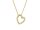 Viventy Herzanhänger mit Kette 925/- Silber vergoldet 30 Zirkonia, Silber