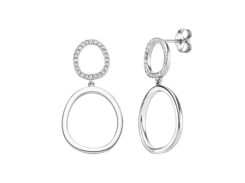 Viventy Ohrhänger 48 Zirkonia 925/- Silber rhodiniert
