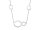 Viventy Collier mit Anhänger 925/- <silber rhodiniert 45cm, 24 Zirkonia