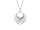 Viventy Anhänger mit Kette, Silber rhodiniert