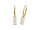 Viventy Ohrhänger, 6 Zirkonia 925/-Silber Gelbgold vergoldet