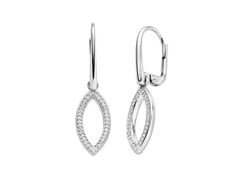 Viventy Ohrhänger 72 Zirkonia 925/- Silber rhodiniert