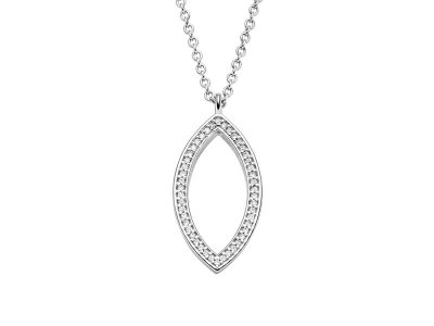 Viventy Collier mit Anhänger 925/- Silber rhodiniert...