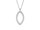 Viventy Collier mit Anhänger 925/- Silber rhodiniert 45cm, 46 Zirkonia