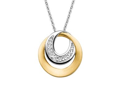 Viventy Anhänger mit Kette 925/- Silber rhodiniert...