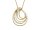 ViventyKette mit Anhänger 28 Zirkonia, 925/- Silber Gelbgold 42+3 cm