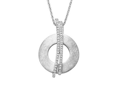 Viventy Anhänger mit Kette 925/-Silber rhodiniert 48...