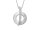 Viventy Anhänger mit Kette 925/-Silber rhodiniert 48 Zirkonia