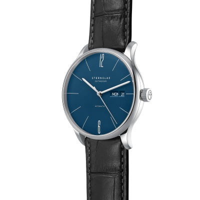 Sternglas BERLIN Automatik blau S02-BE06-MI04 Tag/Datum