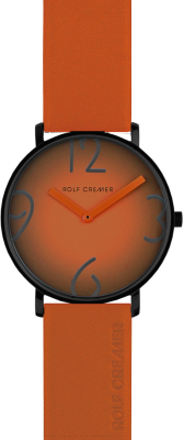 Rolf Cremer Flat44 V 504865 Unisex Armbanduhr Orange