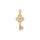 Seinerzeit Crystal Paw Schlüssel Anhänger SZA-3960-492