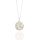 Collier,925/-,rhod.,Sonne/Mond/Sterne,Perlmutt,CZ,40+5 cm