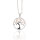 Collier 925/-,Baum,CZ,rosévergoldet,45cm