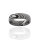 Ring Damaszener Stahl,IP black,teilmatt,6mm breit