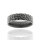 Ring, Edelstahl, anti-black matt, gehämmert, Ø 7mm