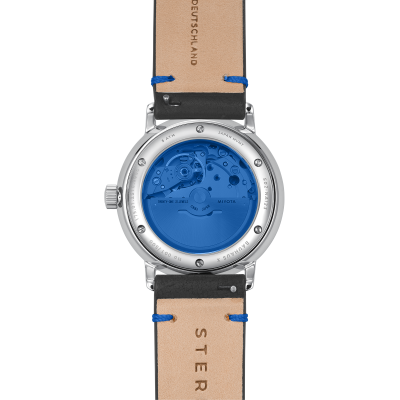 Sternglas Naos Automatik Edition Bauhaus X blau silber / Vintage 20 nero-blau
