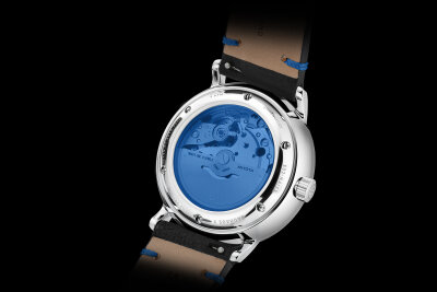 Sternglas Naos Automatik Edition Bauhaus X blau silber / Vintage 20 nero-blau