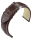 Uhrenlederarmband Chronomaster dunkelbraun 22 mm