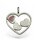 Wendeanhänger mit Perlmuttherzen Sterlingsilber 925/- gravierbar 33 x 27 mm