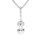 Charm Anhänger Sterlingsilber 925/- "aufgeschlagenes Ei mit Zirkonia"