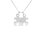 Partner-Anhänger Puzzle Sterlingsilber 925/- 23 x 19 mm