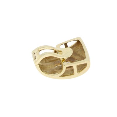 Brillant-Anhänger mit Clipverschluß  585/- Gelbgold 0,09 ct tw/vsi