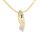 Gold Anhänger mit Zirkonia 375/- Gelbgold 20 mm