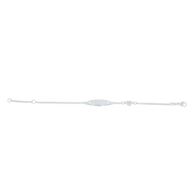 Identitäts-/ Gravurarmband 925/- Silber rhodiniert...
